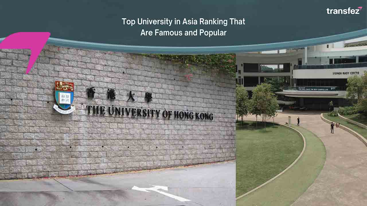 top university in asia ranking that are famous and popular