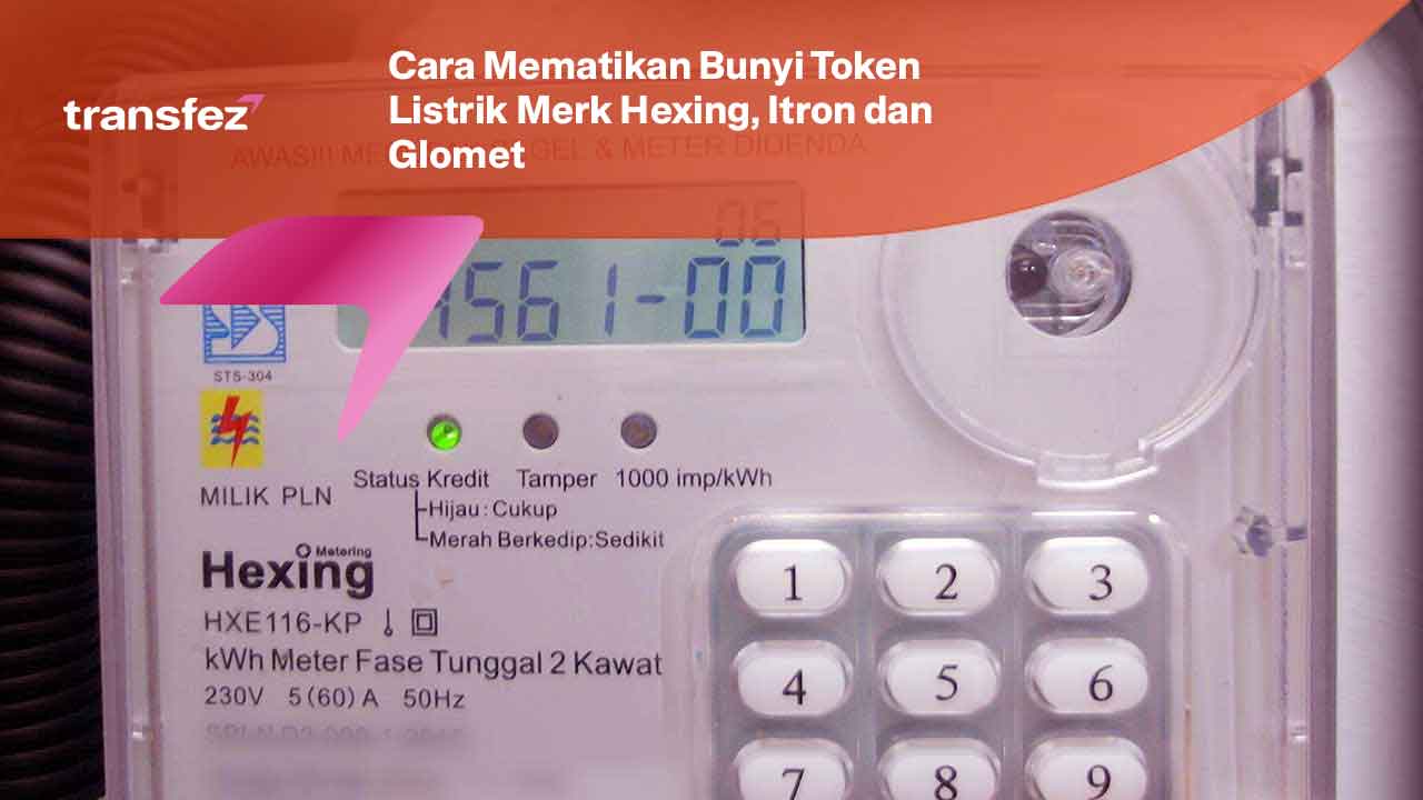 Cara Mematikan Bunyi Token Listrik Merk Hexing, Itron dan Glomet