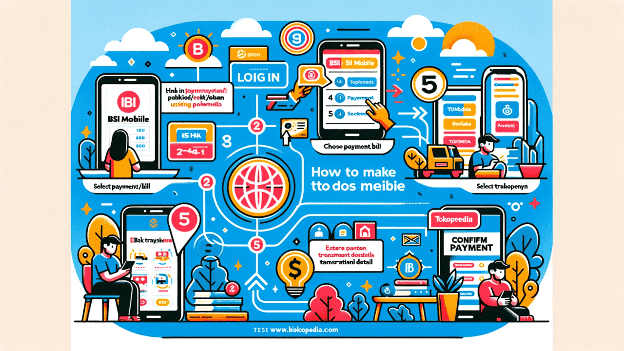 cara bayar tokopedia lewat bsi mobile