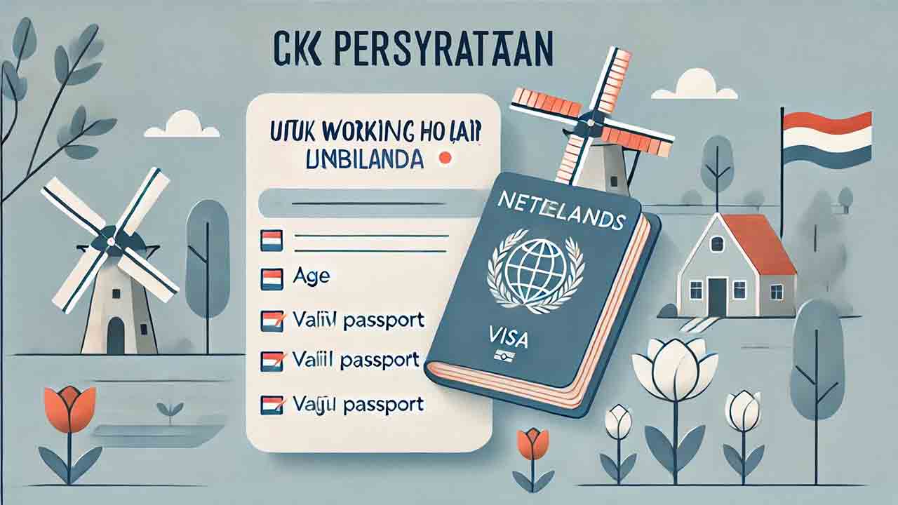 cek persyaratan umum untuk working holiday visa belanda