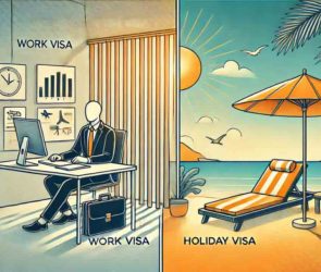 perbedaan visa bekerja dan berlibur