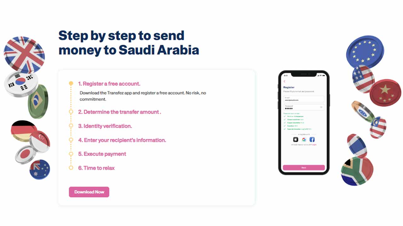 transfer money to saudi arabia